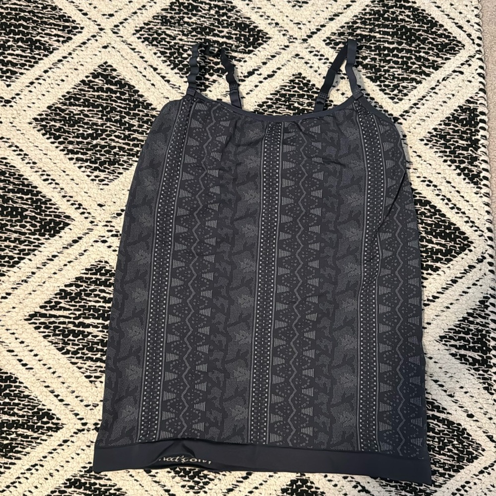 Athleta Small cami dark blue lace pattern